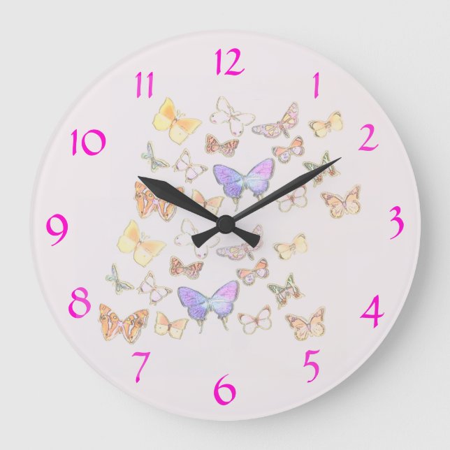 Butterfly Wall Clock (Front)