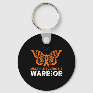 Butterfly Warrior Multiple Sclerosis Awareness Ora Key Ring