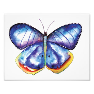 Butterfly Watercolor Art Photo Paper (Satin) Print