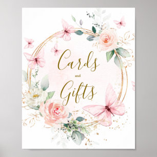 Butterfly Watercolor Cards and Gifts Sign