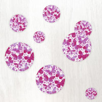 Butterfly Watercolor Magenta Pink