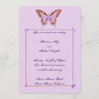 Butterfly Wedding Invitation