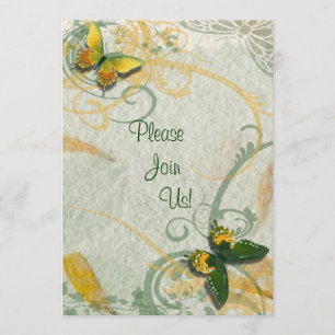 Butterfly Wedding Invitation