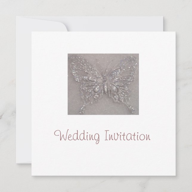 Butterfly Wedding Invite (Front)