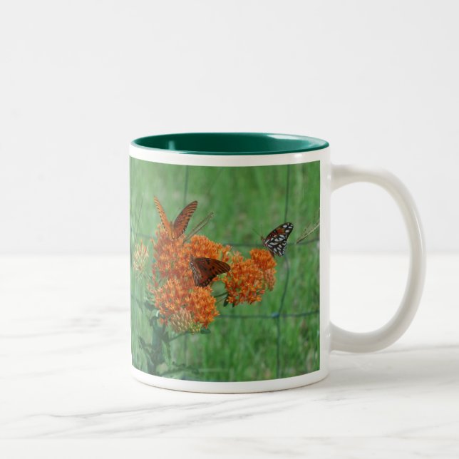 Butterfly Weed Two-Tone Coffee Mug (Right)