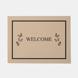 BUTTERFLY WELCOME door mat