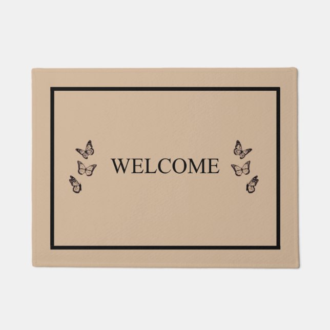 BUTTERFLY WELCOME door mat (Front)