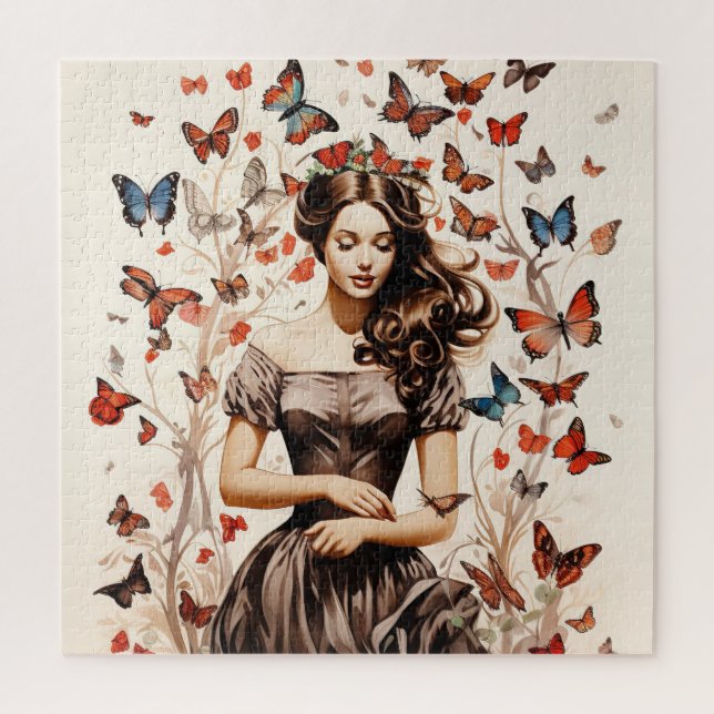 Butterfly Whisperer Jigsaw Puzzle (Vertical)