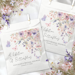 Butterfly Wildflower Bridal Shower Favour Bag