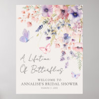 Butterfly Wildflower Bridal Shower
