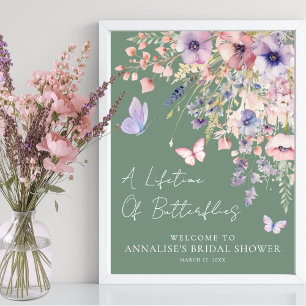 Butterfly Wildflower Bridal Shower Poster