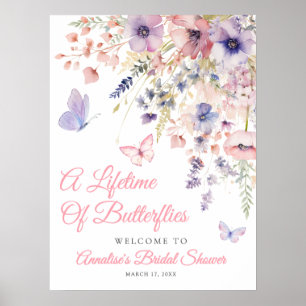 Butterfly Wildflower Bridal Shower Poster