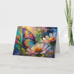 Butterfly Wildflower Sunrise Mother's Day Card