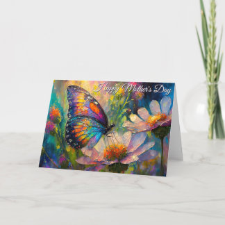 Butterfly Wildflower Sunrise Mother's Day Card