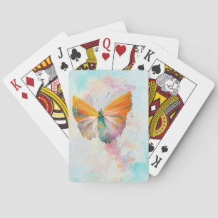 Butterfly Wildlife Animal Nature Watercolor Art Playing Cards