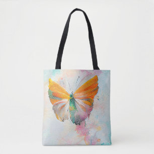 Butterfly Wildlife Animal Nature Watercolor Art Tote Bag
