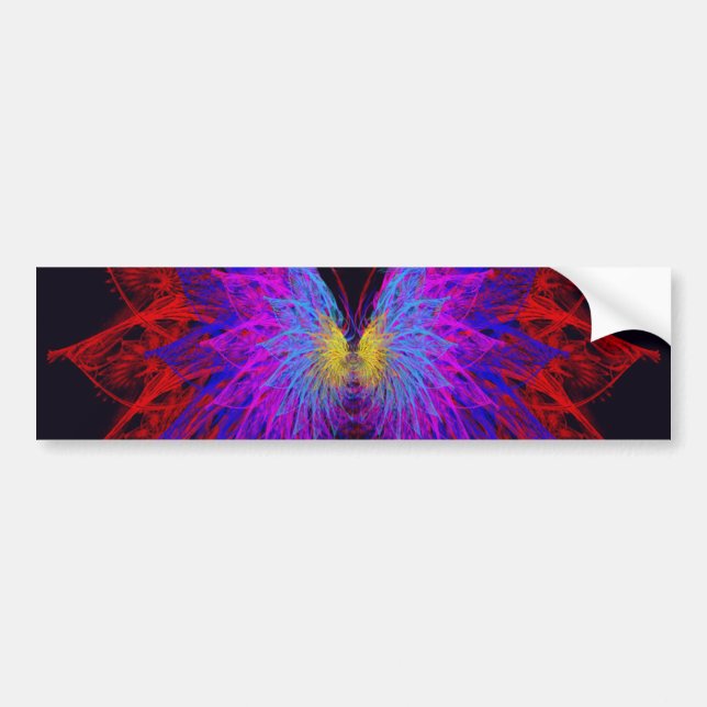 Butterfly Wings Bumper Sticker (Front)