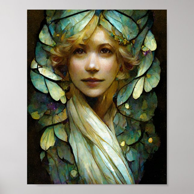 Butterfly Wings Fantasy Art Poster (Front)