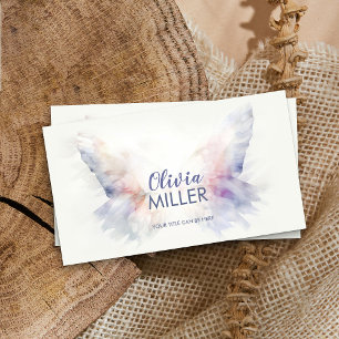 Butterfly wings - gentle pastel abstract business card