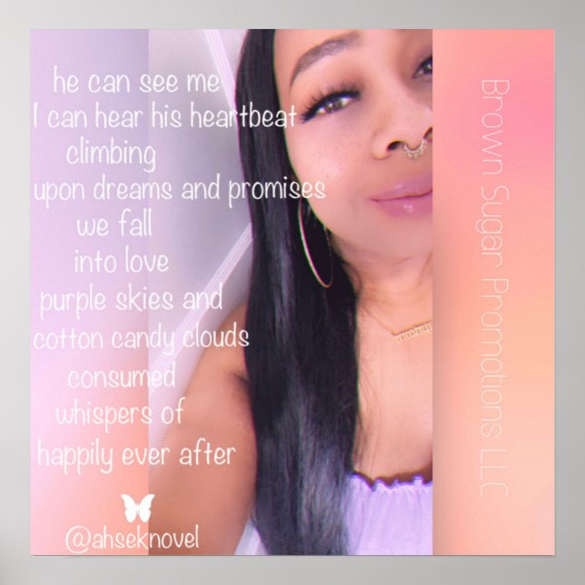 Butterfly Wings Poem by Ahsek Novel Poster (Front)