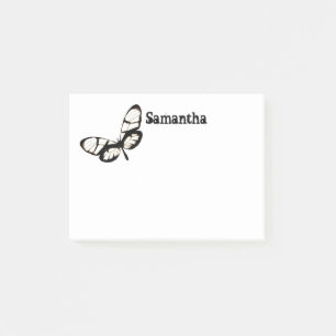 butterfly wings post it note nature art