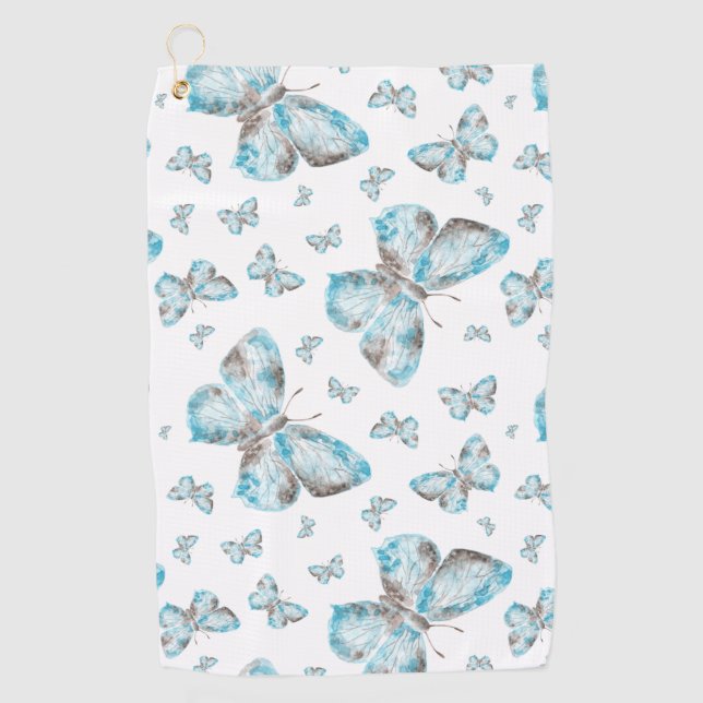 Butterfly Wings Wall Art Golf Towel (Front)