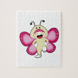 Butterfly with Costume Jigsaw Puzzle