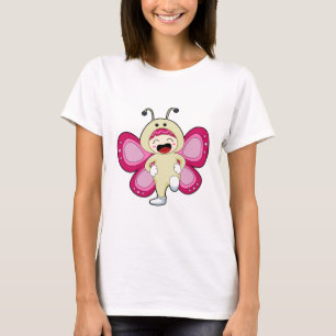 Butterfly with Costume T-Shirt