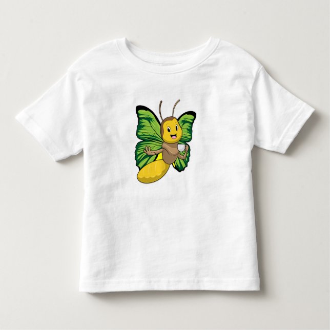 Butterfly with Cup of Coffee Toddler T-Shirt (Front)