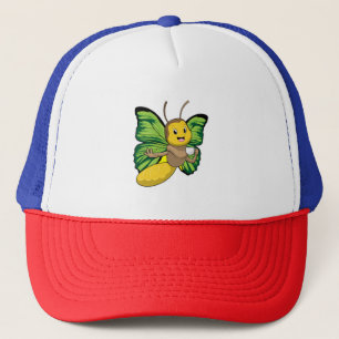 Butterfly with Cup of Coffee Trucker Hat
