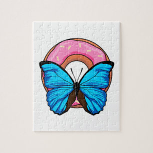 Butterfly with Doughnut Jigsaw Puzzle