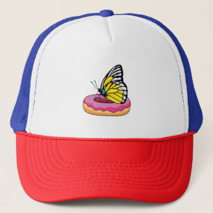 Butterfly with Doughnut Trucker Hat