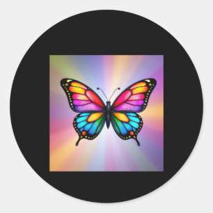 Butterfly With Gly Wings Sticker 