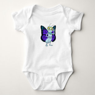 Butterfly with Goggles Baby Bodysuit