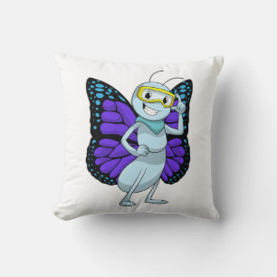 Butterfly with Goggles Cushion