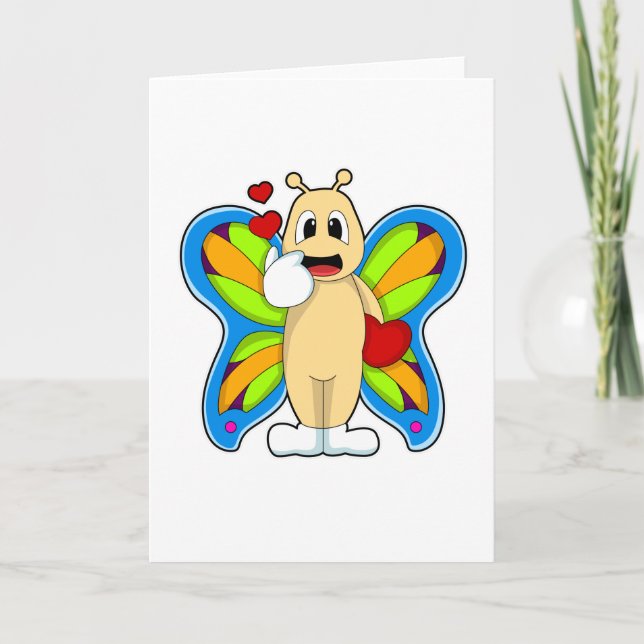 Butterfly with Heart Card (Front)