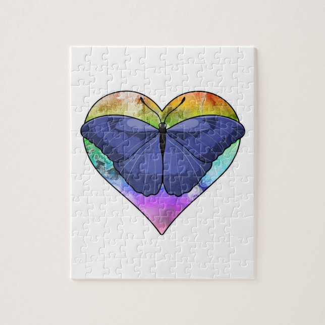 Butterfly with Heart Jigsaw Puzzle (Vertical)