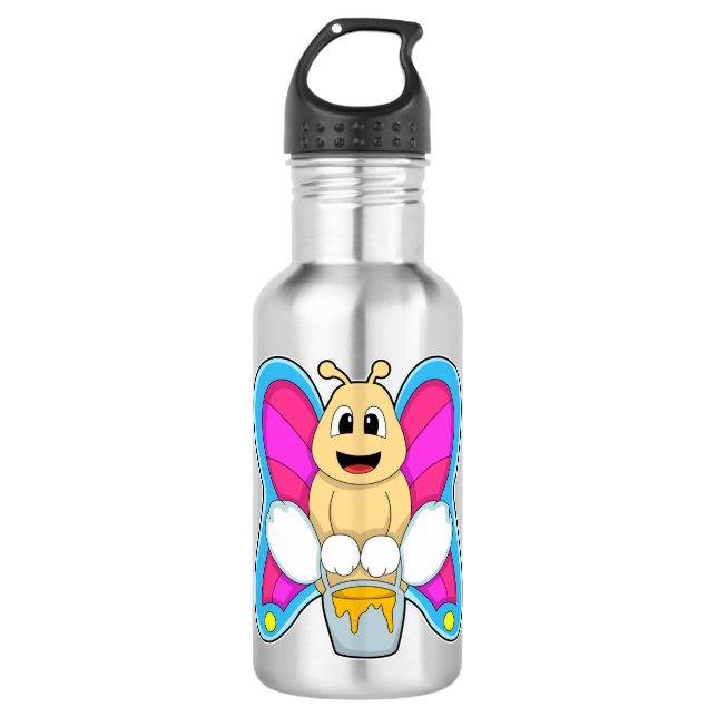 Butterfly with Honey 710 Ml Water Bottle (Front)
