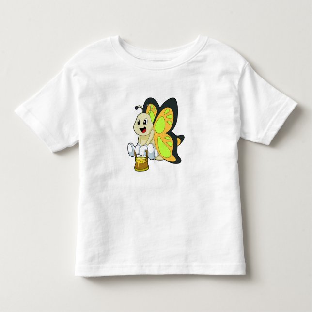 Butterfly with Honey Toddler T-Shirt (Front)