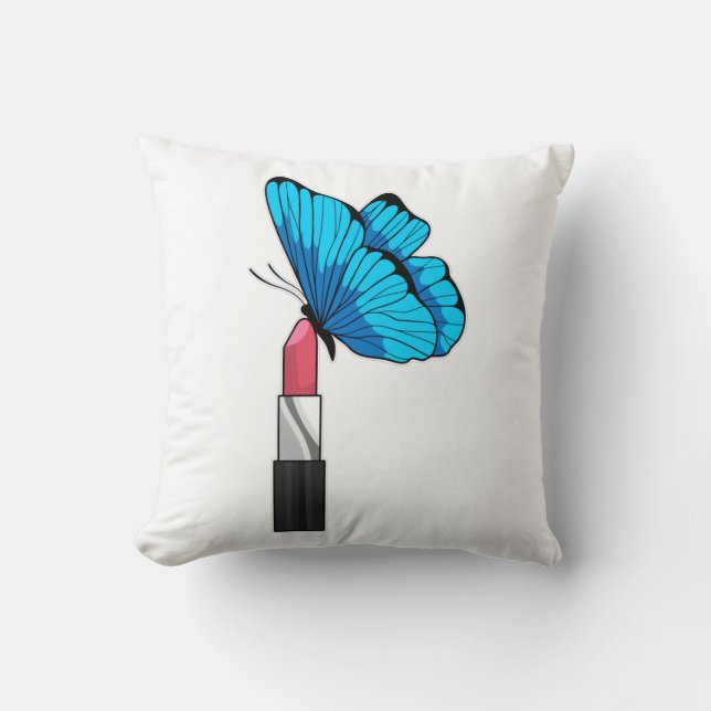 Butterfly with Lipstick Cushion (Front)