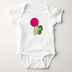 Butterfly with Lollipop Baby Bodysuit