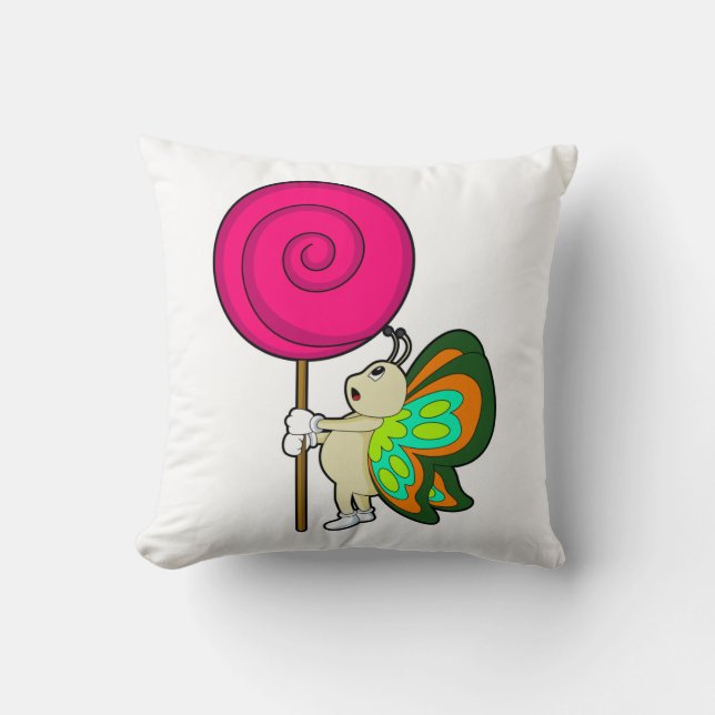 Butterfly with Lollipop Cushion (Front)