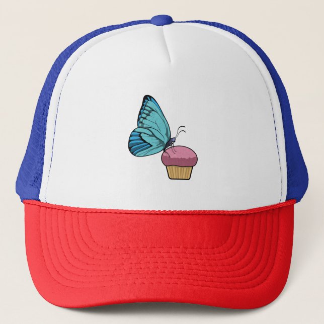 Butterfly with Muffin Trucker Hat (Front)