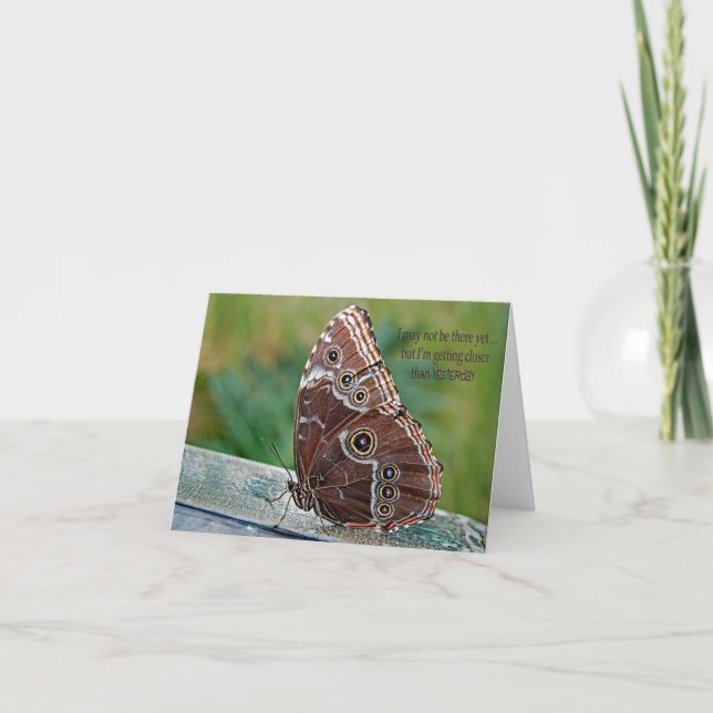 Butterfly with quote card (Front)