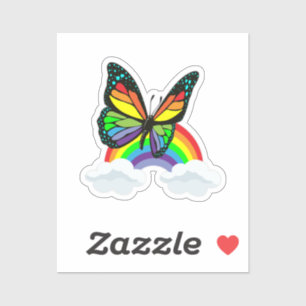 Butterfly with Rainbow