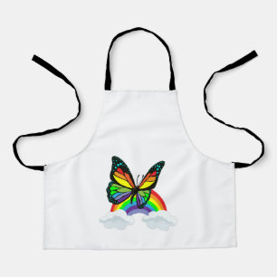 Butterfly with Rainbow Apron