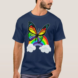Butterfly with Rainbow T-Shirt