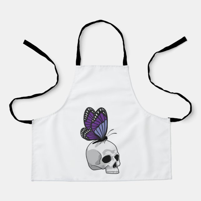 Butterfly with Skull Apron (Front)
