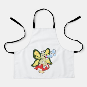 Butterfly with Soap bubbles Apron