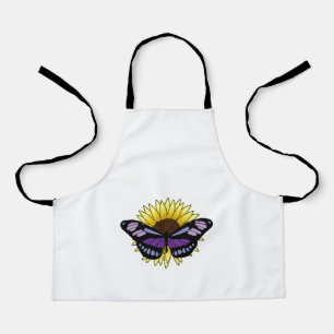 Butterfly with Sunflower Apron